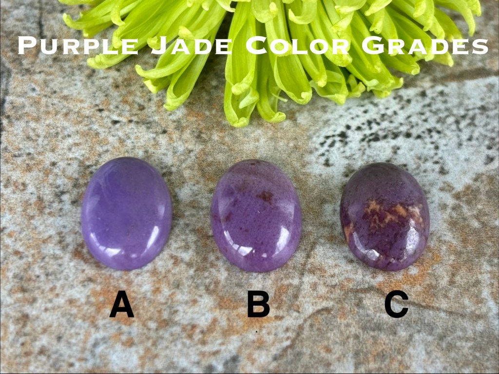 Turkish Purple Jade Color Grades